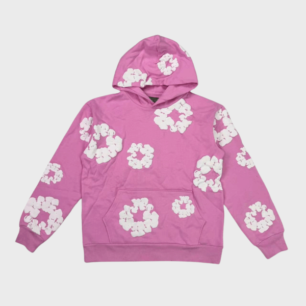Denim Tears Hoodie Pink Denim Tears Wreath Hoodie Pink
