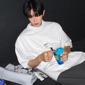 Balenciaga Airport Tag T-Shirts 'White & Black'