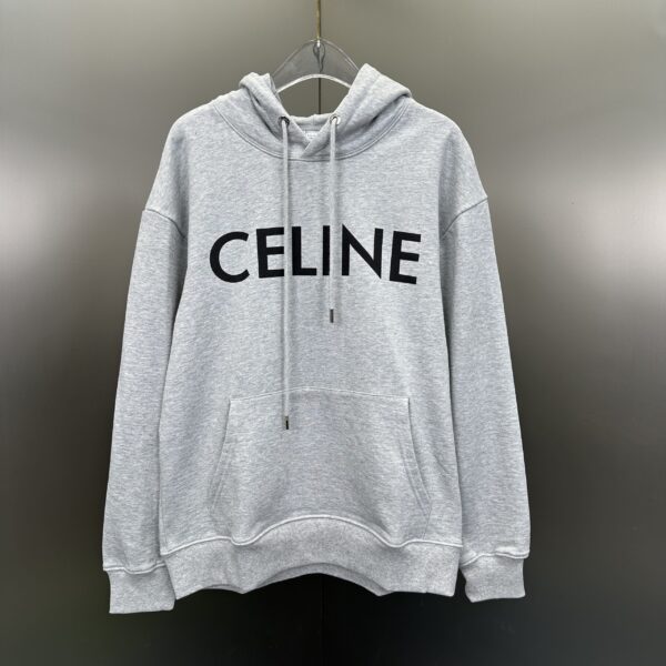 Celine Loose Hoodie Fleece Grey 2 Celine Loose Hoodie Fleece 'Grey'