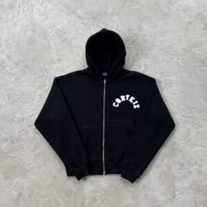 Corteiz Colly Arch Open Hem Hoodie 'Black'