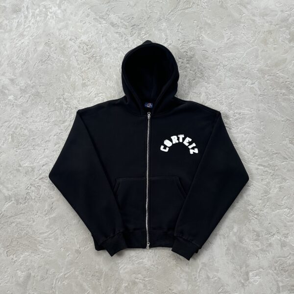 Corteiz Colly Arch Open Hem hoodie Black 6 Corteiz Colly Arch Open Hem Hoodie 'Black'