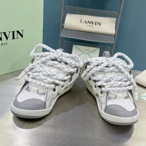 Lanvin Curb White & Gray Sneaker