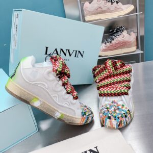 Lanvin Graffiti White Curb Sneaker
