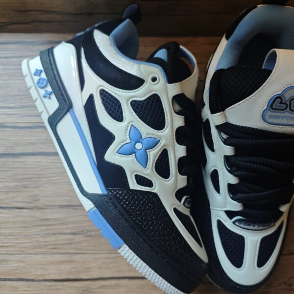 Louis Vuitton LV Skate Sneaker Black White DeepSkyBlue destacada Louis Vuitton LV Skate Sneaker 'Black White DeepSkyBlue'