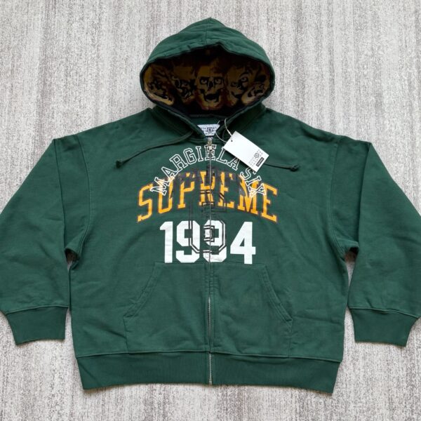 Supreme MM6 zip up Sweatshirt GREEN 1 Supreme MM6 zip up Sweatshirt green