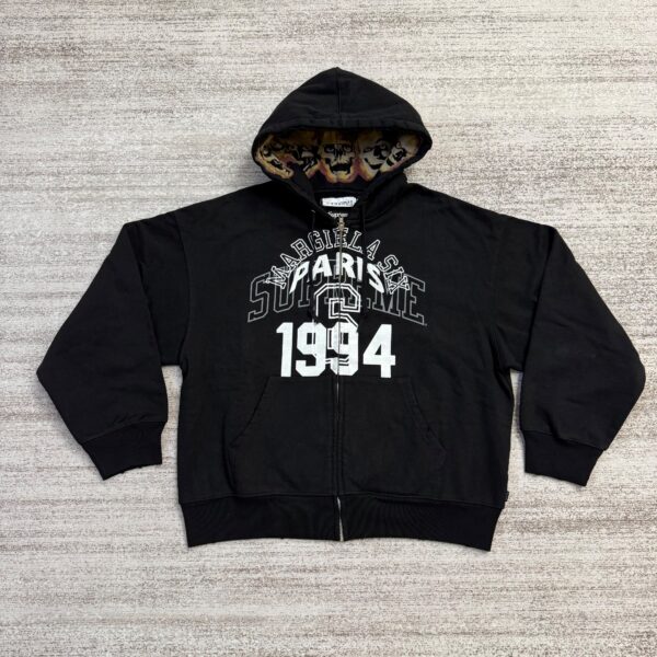 Supreme MM6 zip up hoodie 1 Supreme MM6 Zip Up Sweatshirt Black