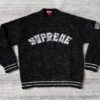 Sweater Supreme Textured Arc Black 1 Sweater Supreme Textured Arc Black