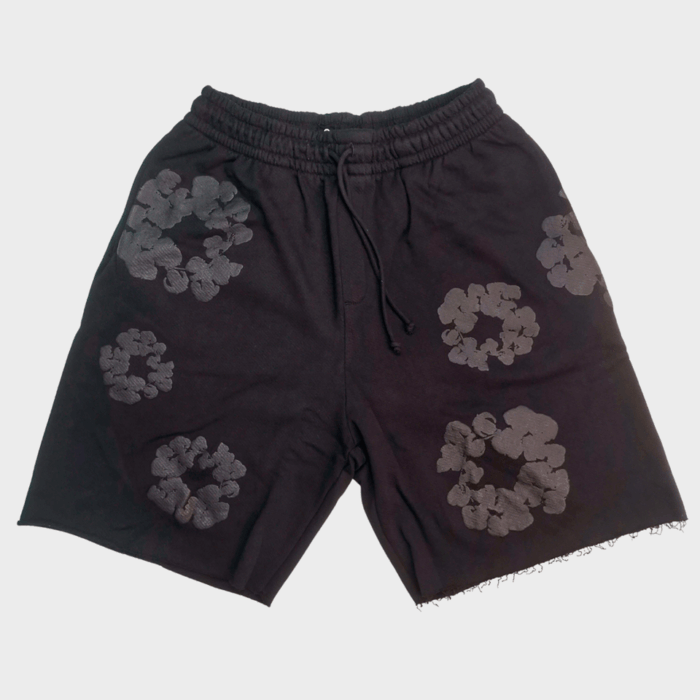 Denim Tears Shorts Mono Wreath Black