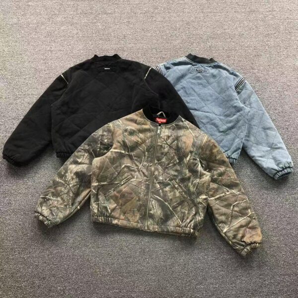 4c89782e Supreme Zip-Off Sleeve Quilted Bomber Jacket