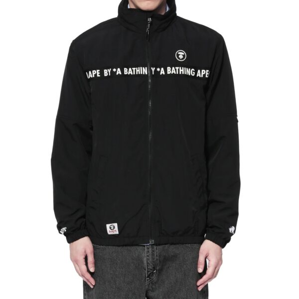Aape Bape Windbreaker Jacket AAPE Moonface Badge destacada Aape Bape Windbreaker Jacket AAPE Moonface Badge