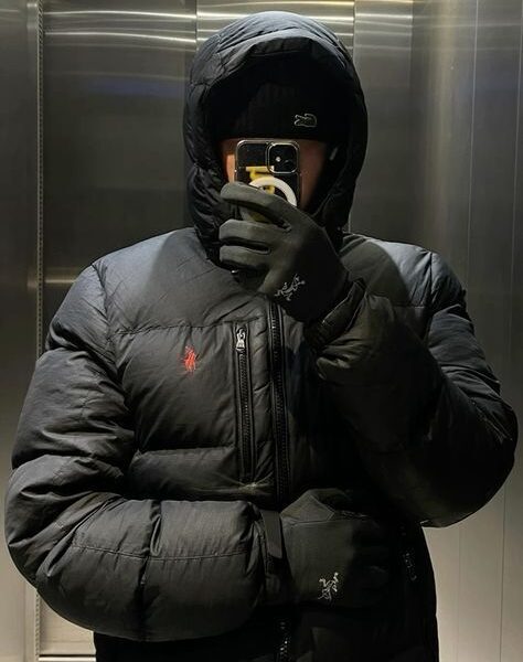 Polo Ralph Lauren Navy Blue Down Jacket With Hood Polo Ralph Lauren Navy Blue Down Jacket With Hood