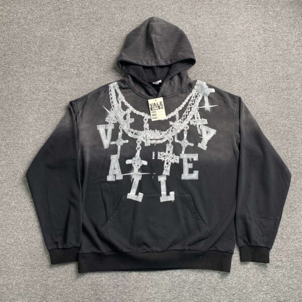 Vale Forever Chain Bling Hoodie 2 Vale Forever Chain Bling Hoodie 'Black'